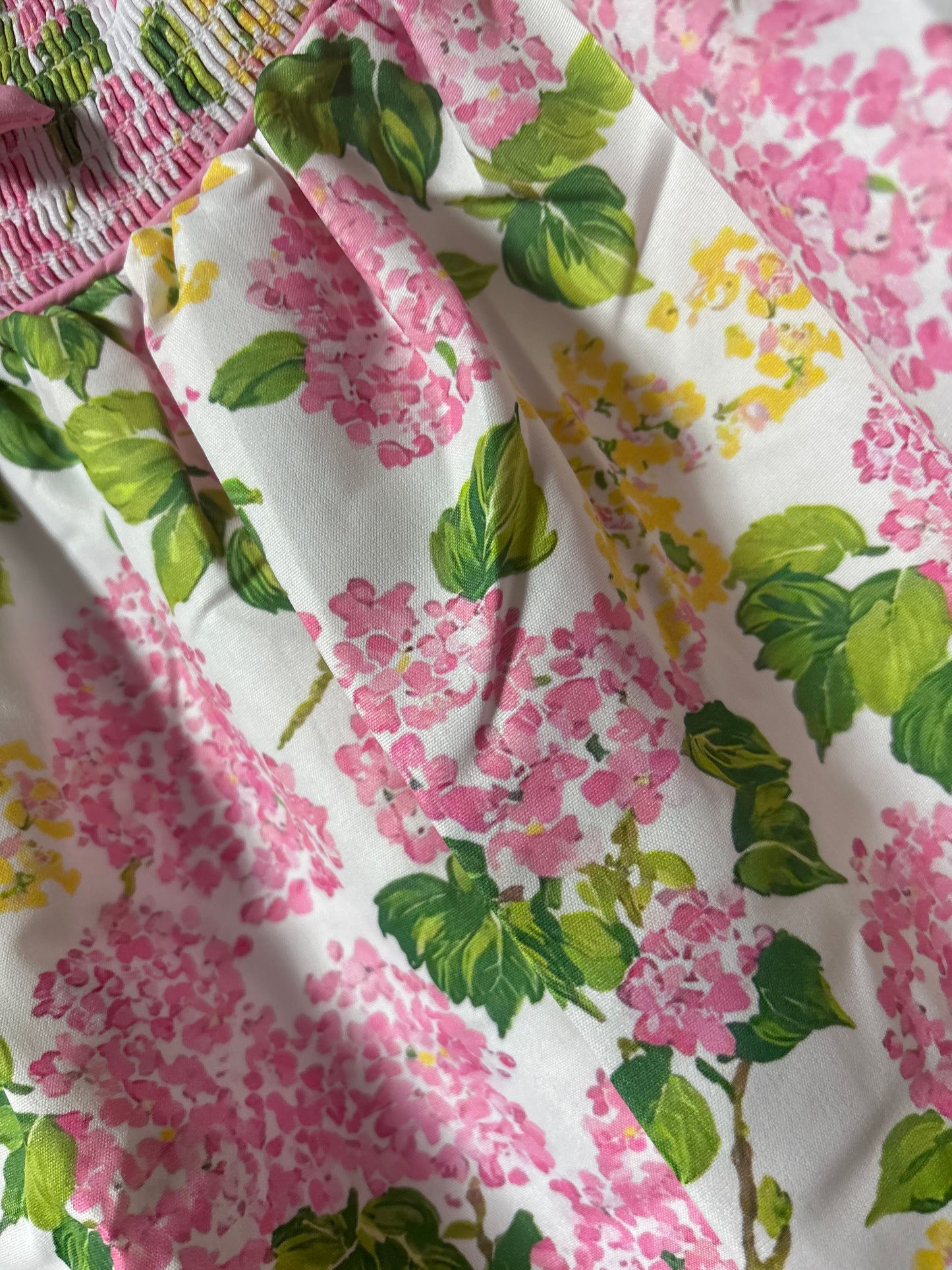 Hydrangea Blossom Sister Collection Machine Smocked