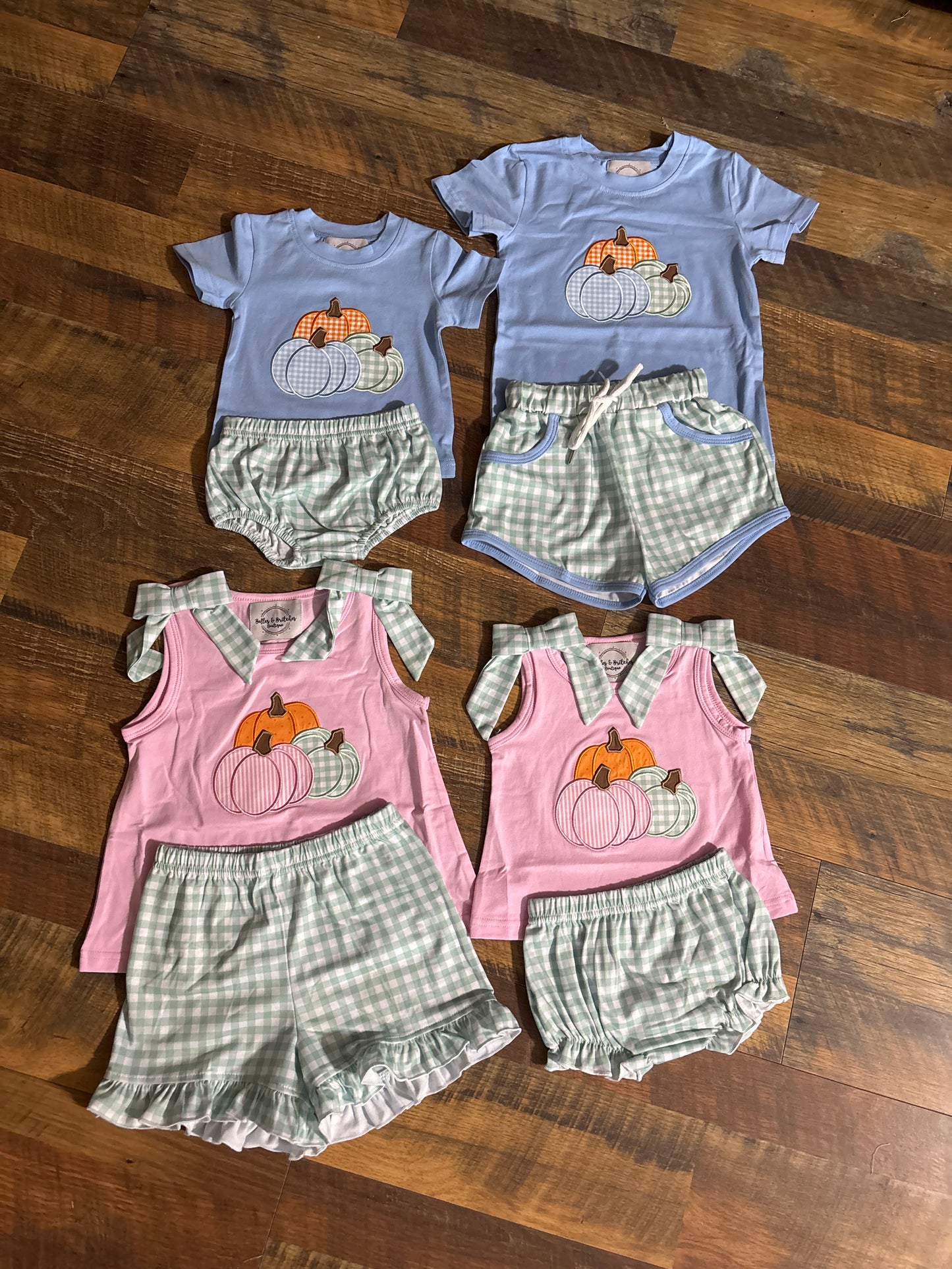 Plaid & Patchy Pumpkin Sibling Collection