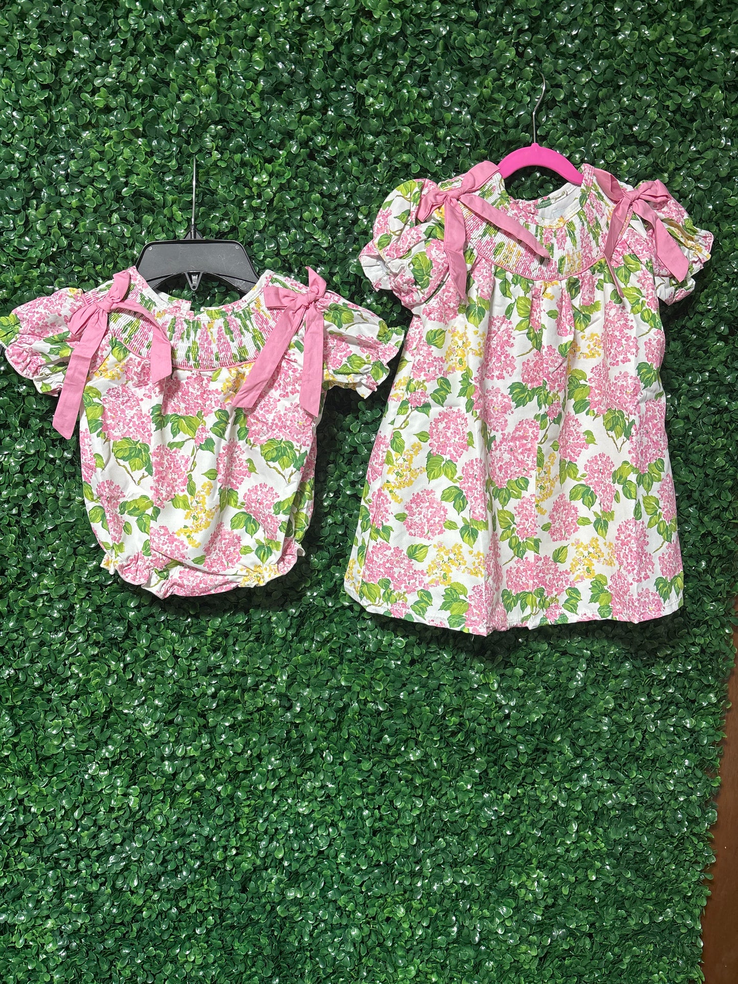 Hydrangea Blossom Sister Collection Machine Smocked