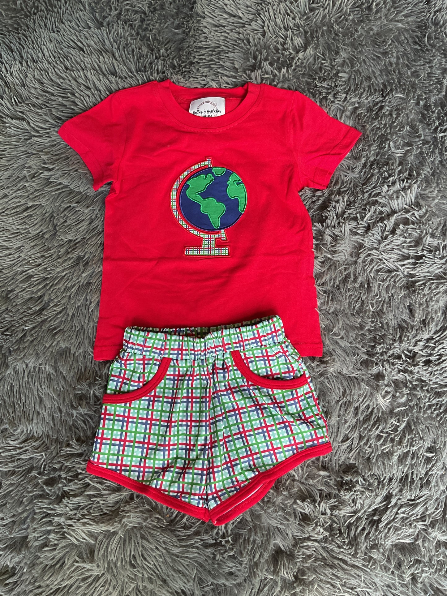 Let’s Explore Back To School Boy Short Set