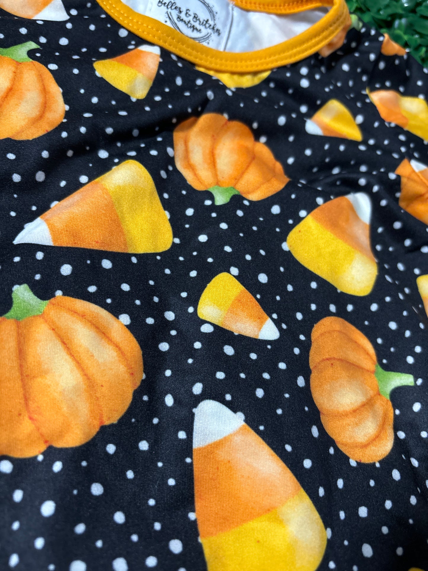 Pumpkin Candy Corn Gown