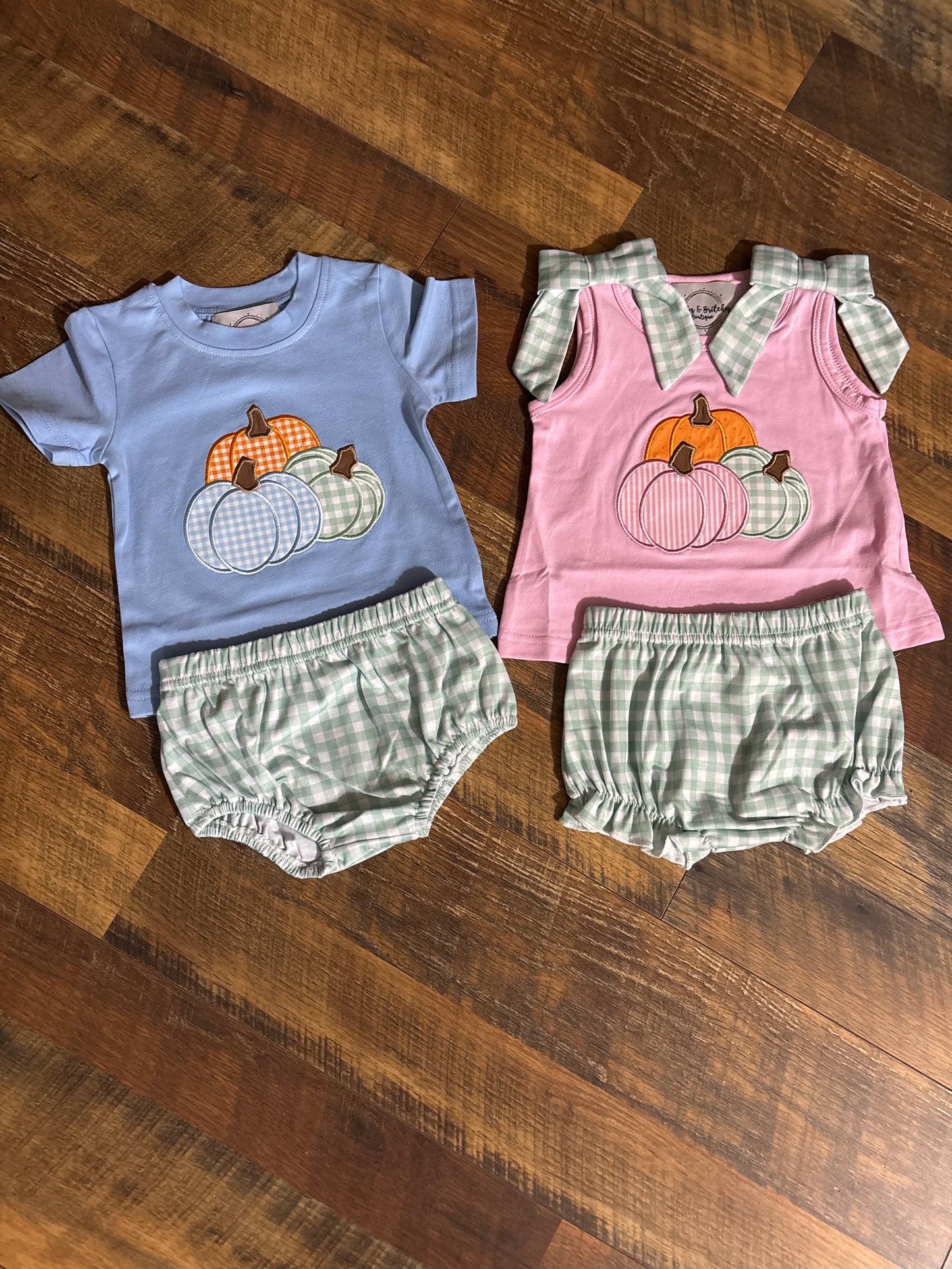 Plaid & Patchy Pumpkin Sibling Collection