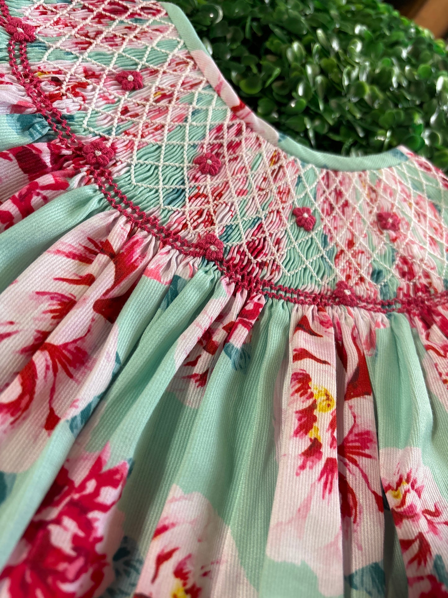 Spring Smock Floral Dress