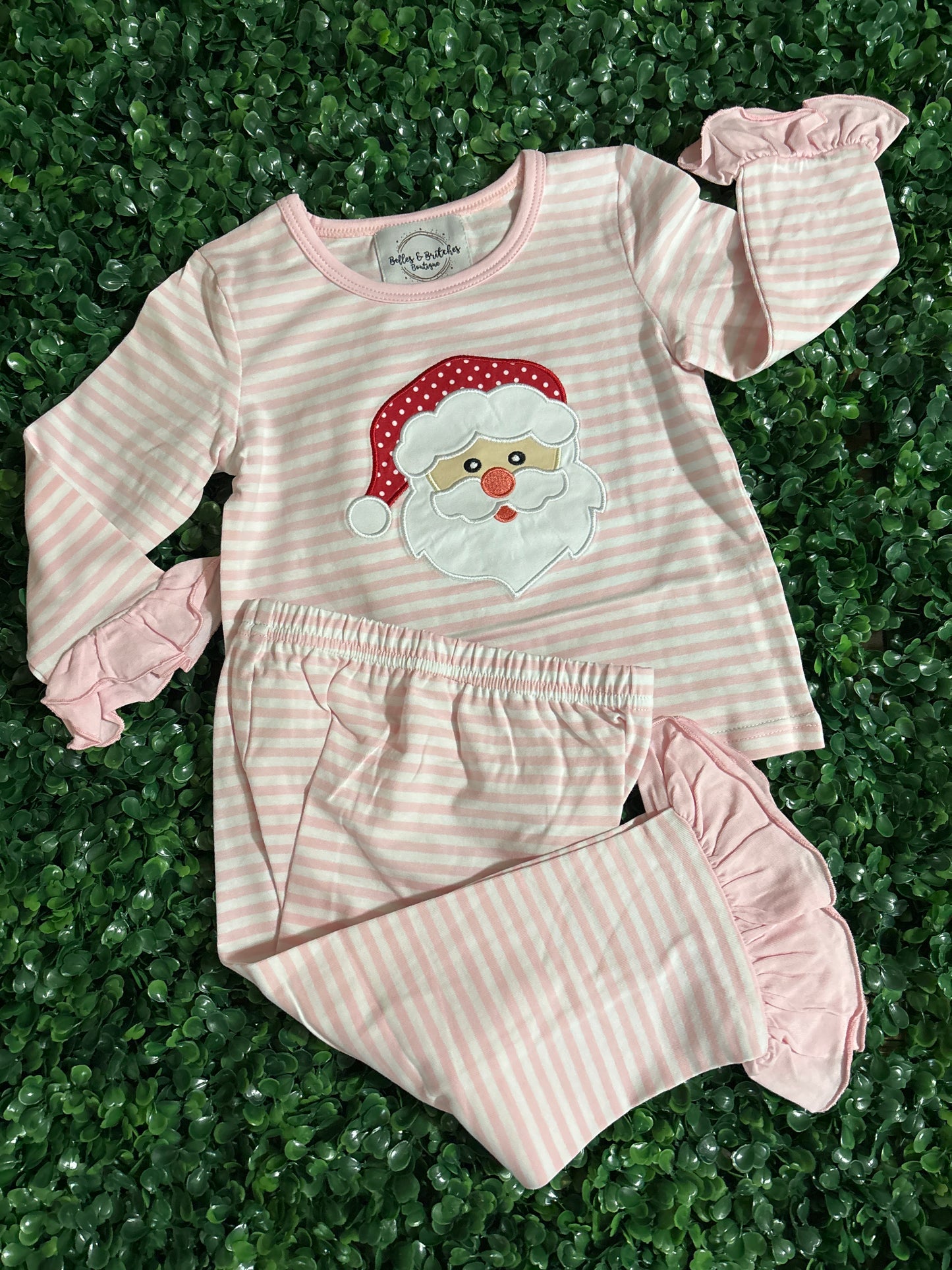 Striped Santa Sibling Jammies