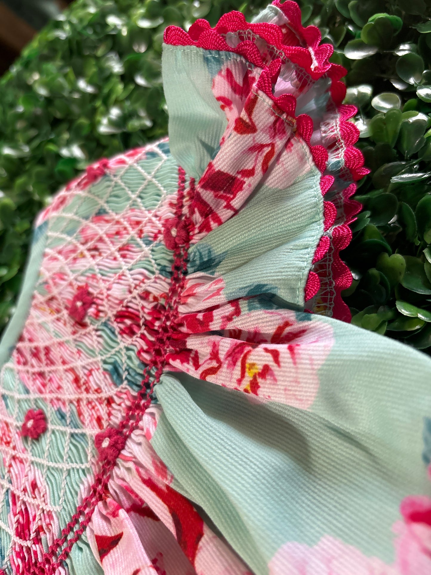 Spring Smock Floral Dress