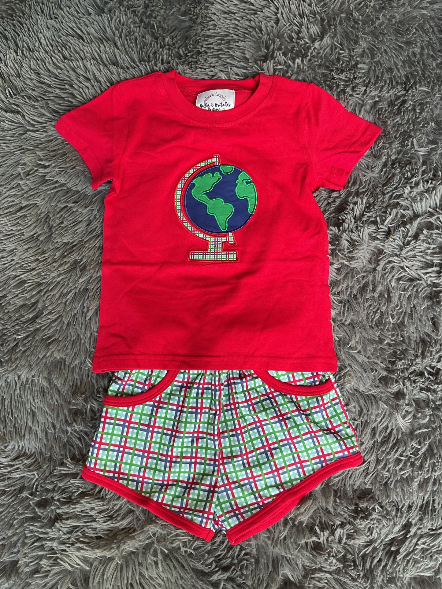 Let’s Explore Back To School Boy Short Set
