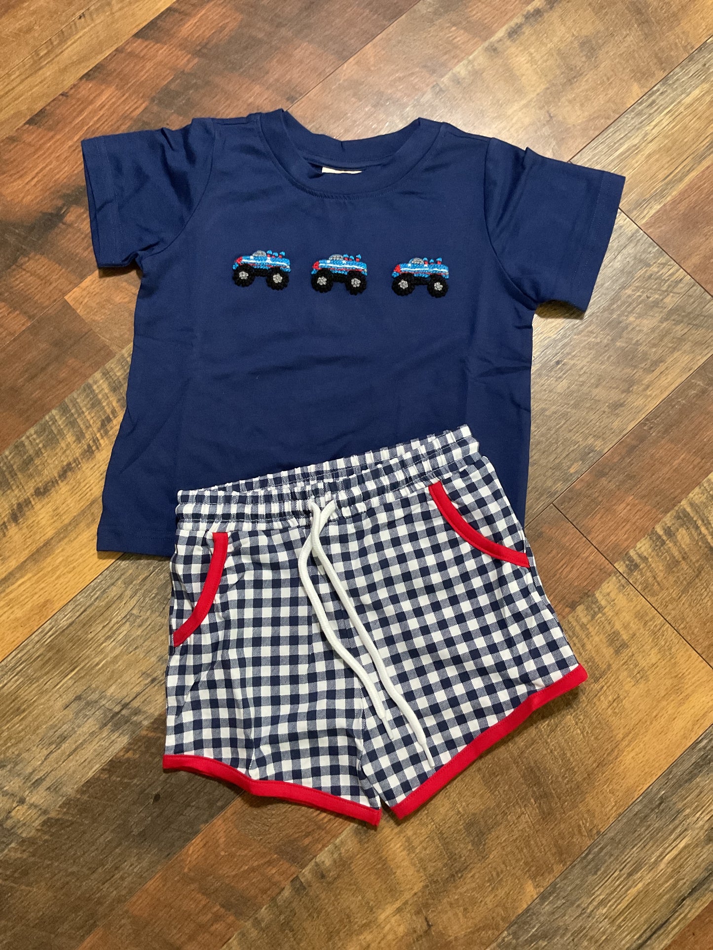 Monster Truck Patriotic Boy Set