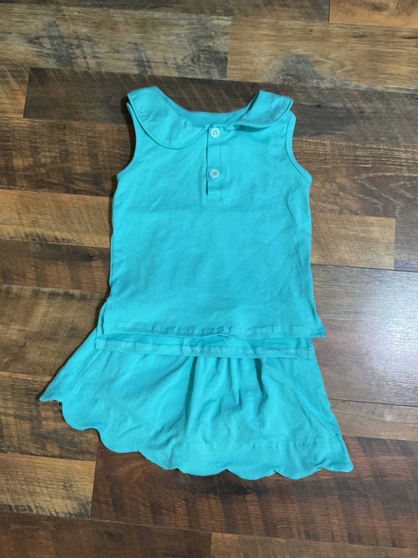 Pastel Scalloped Skort Sets