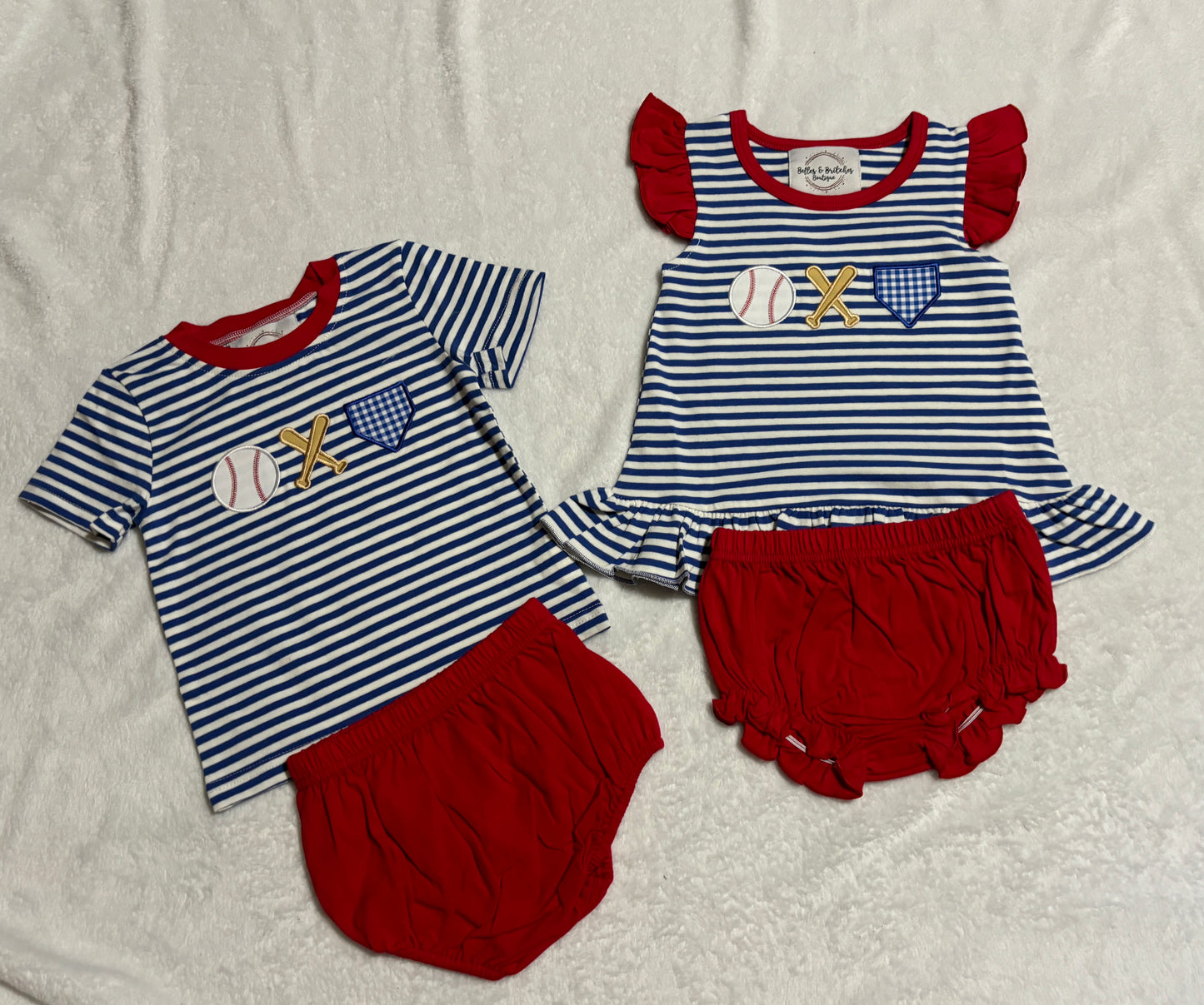 Batter Up Girl Short Set