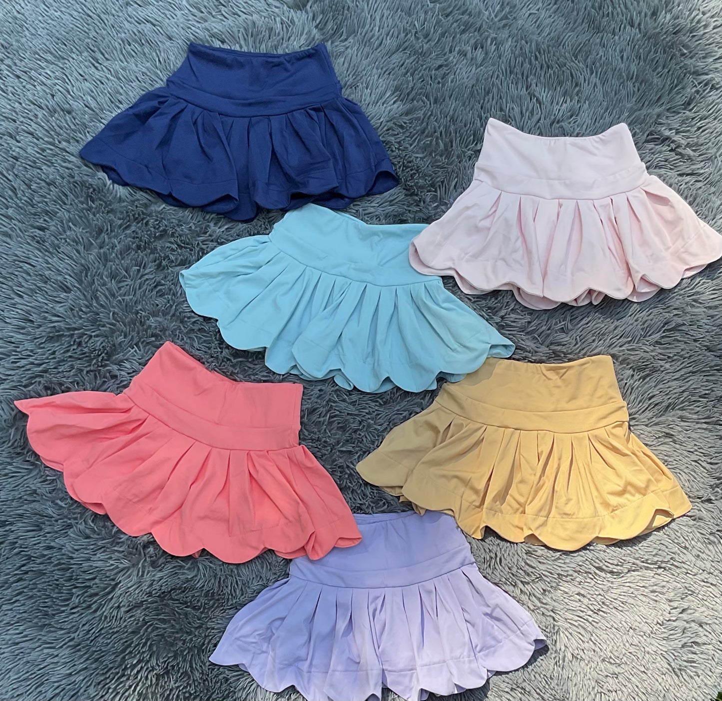 Scalloped Athletic Skorts