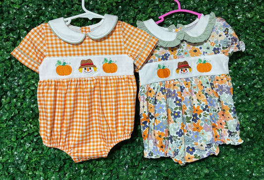 Scarecrow & Pumpkins Sibling Collection