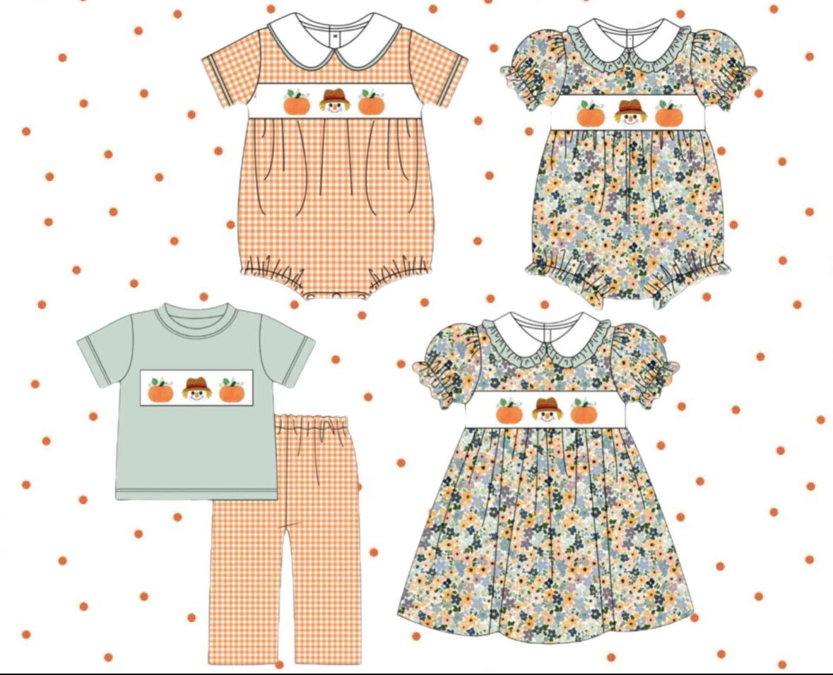 Scarecrow & Pumpkins Sibling Collection