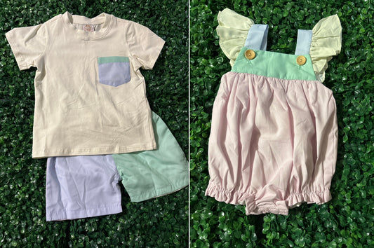 Colorblock Spring Sibling Collection