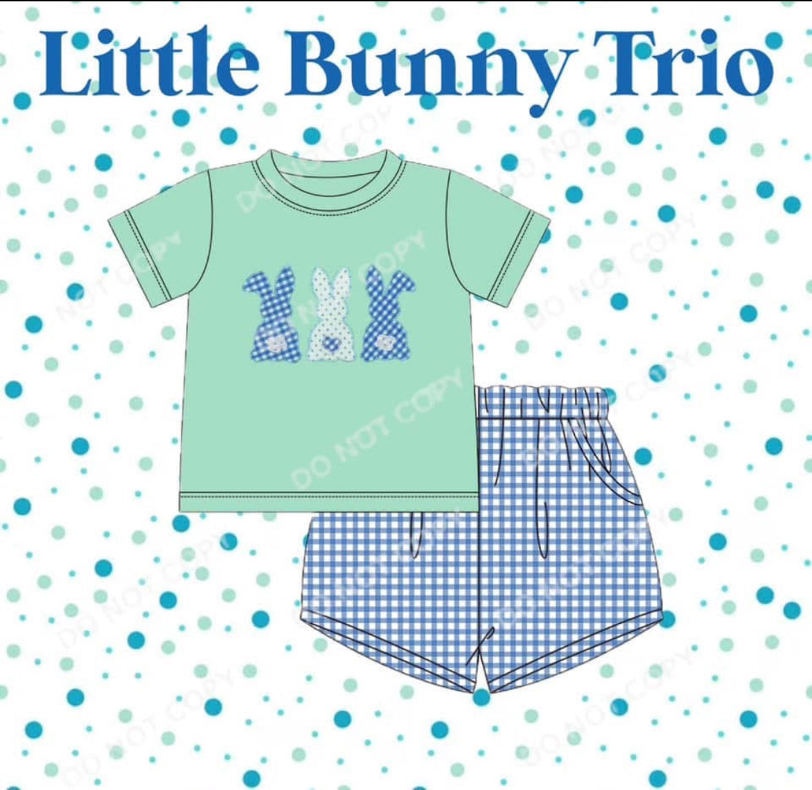Little Bunny Trio Short Set