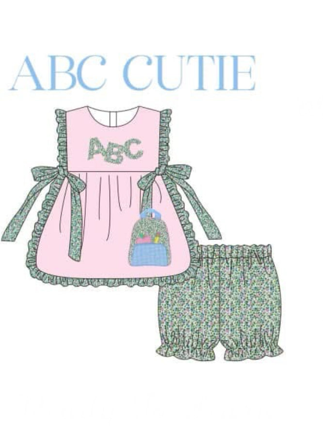 ABC Cutie Girl Short Set