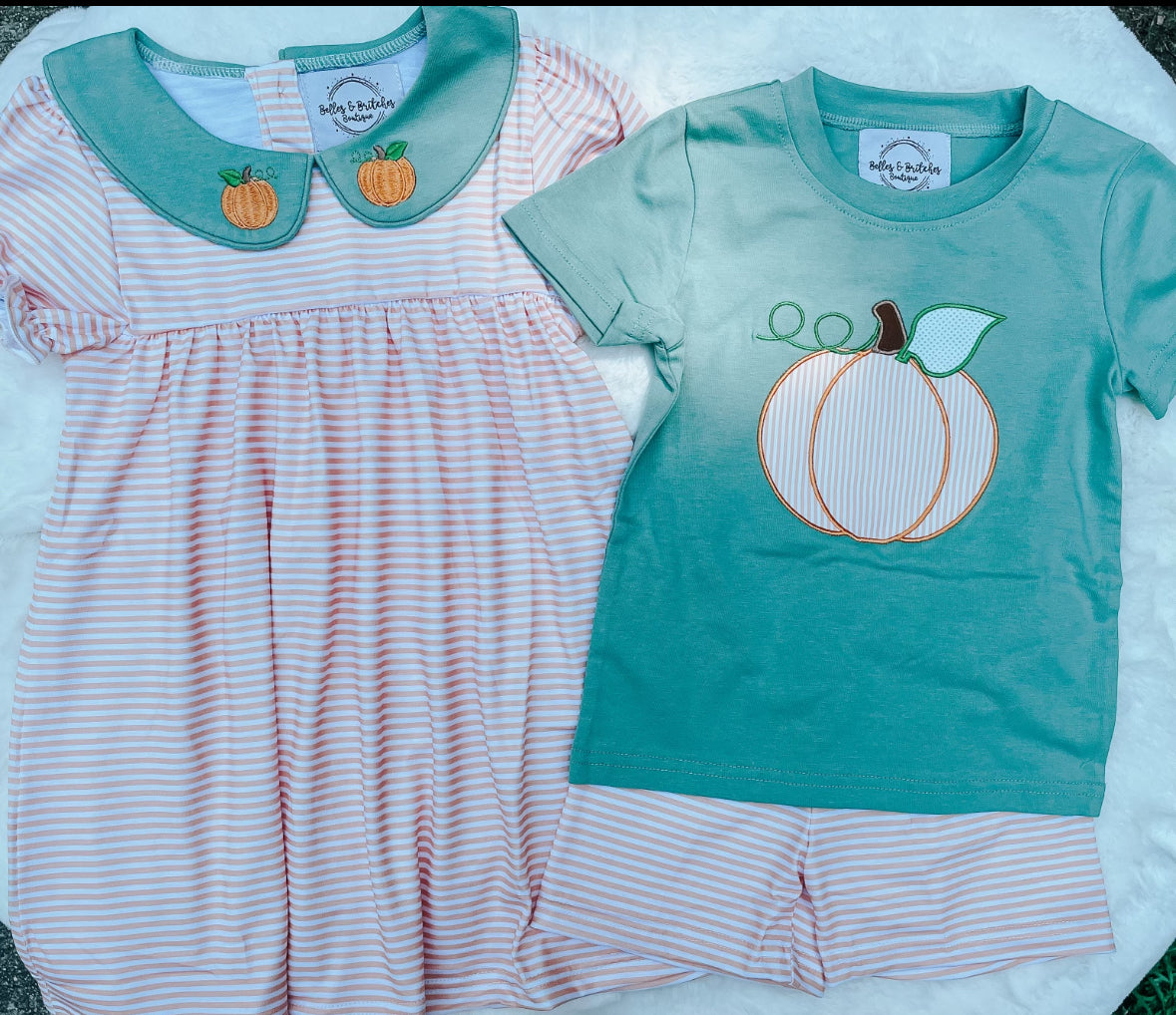 Pumpkin Stripes Sibling Collection