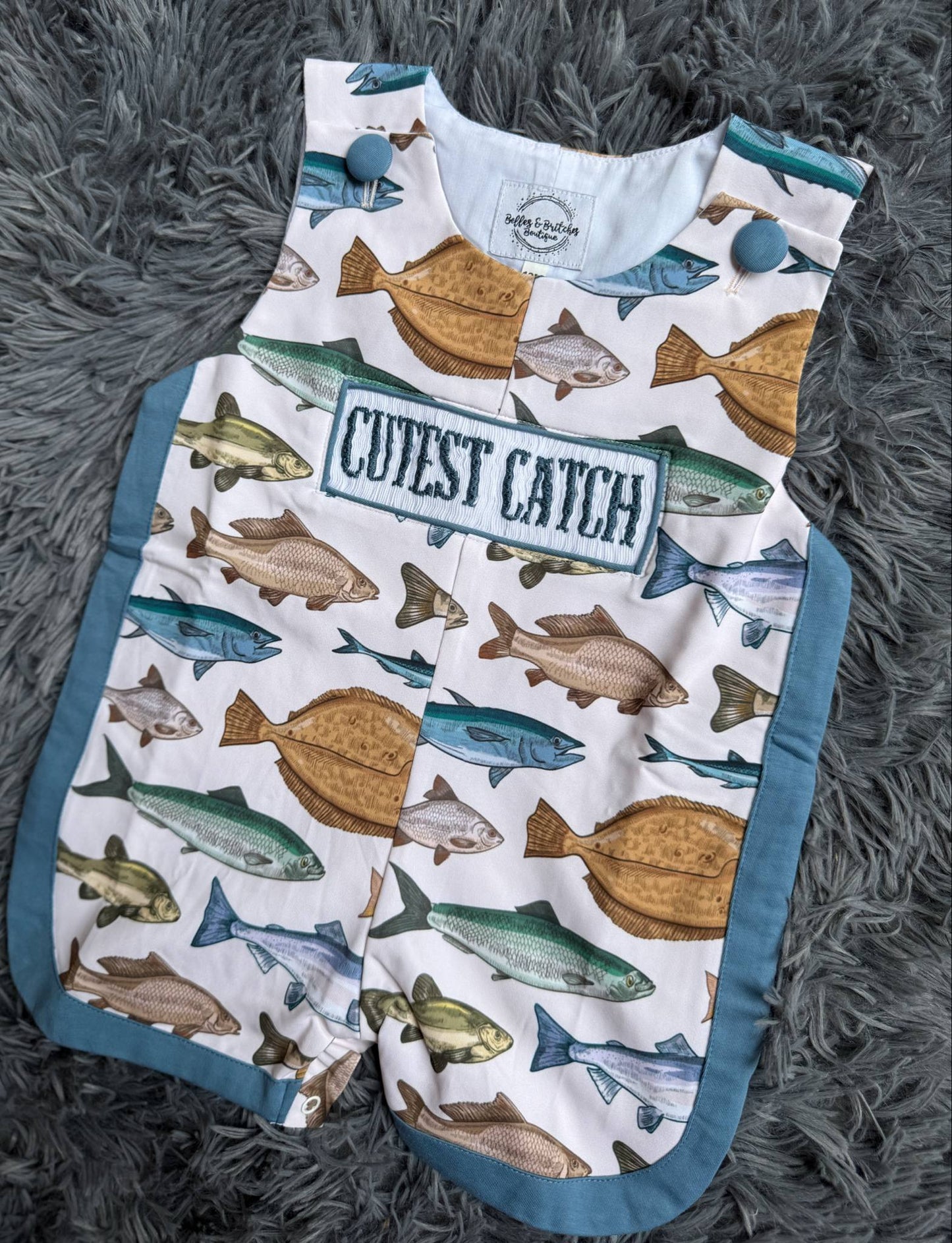 Here Fishy Fishy Smock Sibling Collection