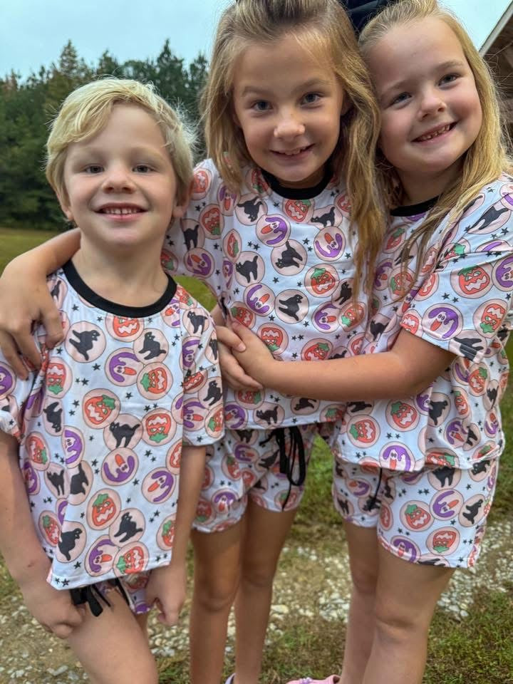 Halloween Lounge Set Mommy & Me Cookie Print