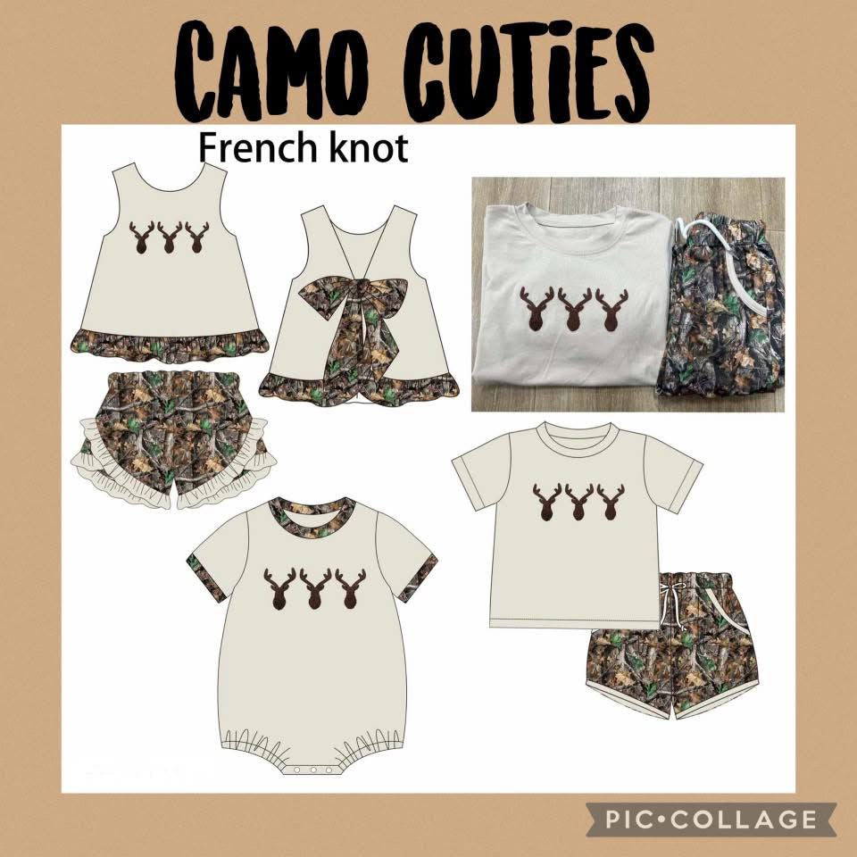 Camo Cuties French Knot Collection