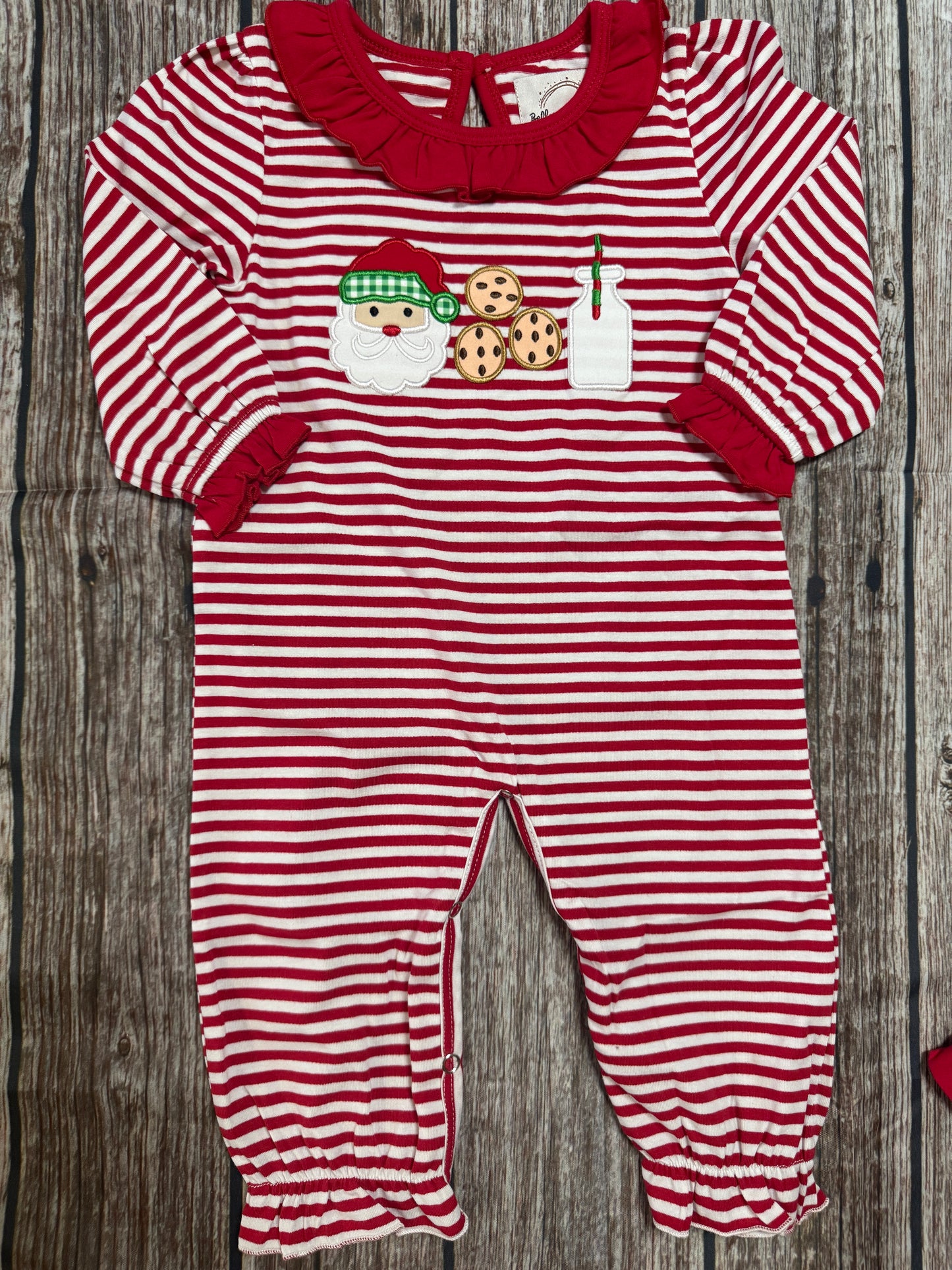Santa Cookies & Milk Sibling Romper