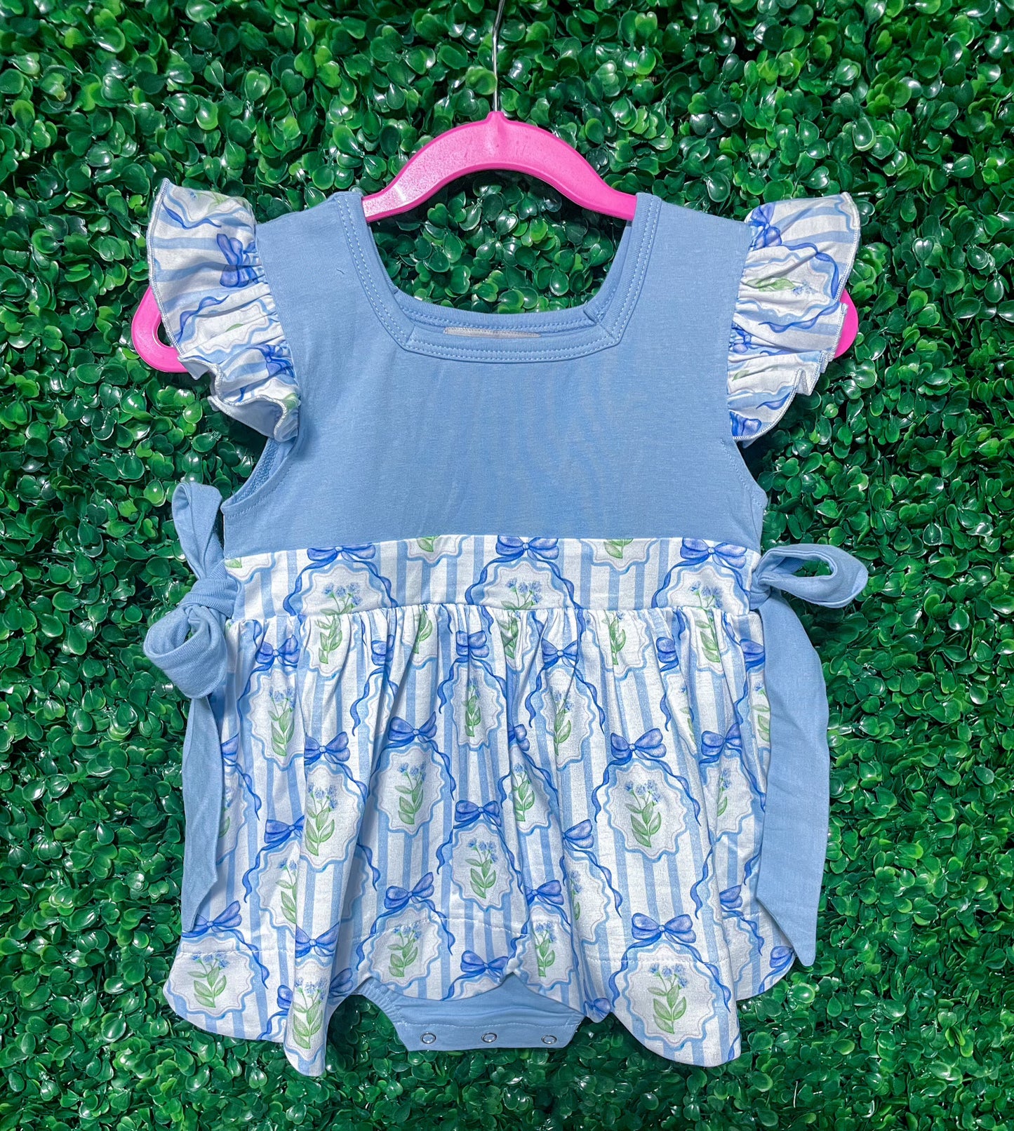 Blue Bow Floral Sister Collection