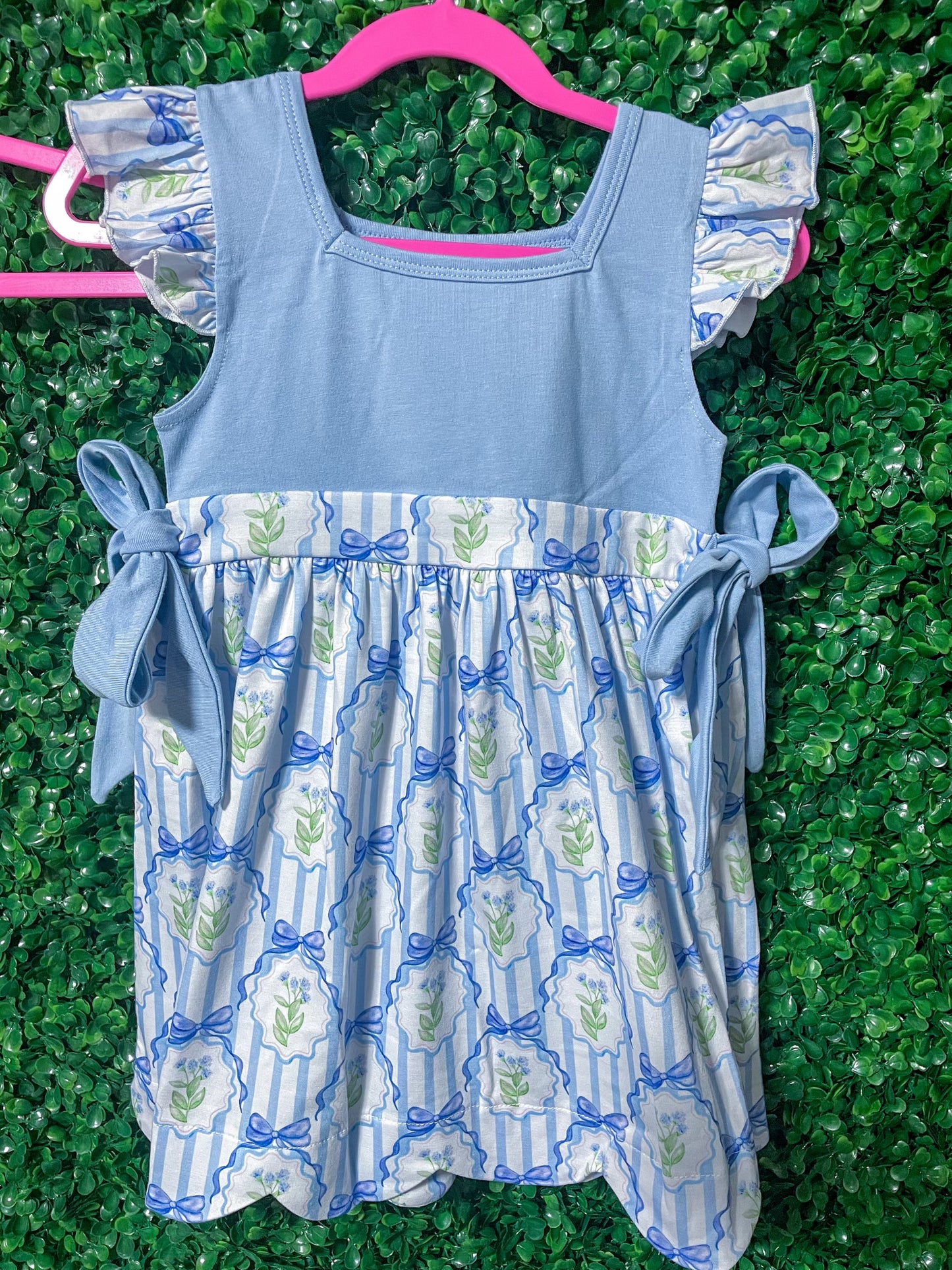 Blue Bow Floral Sister Collection