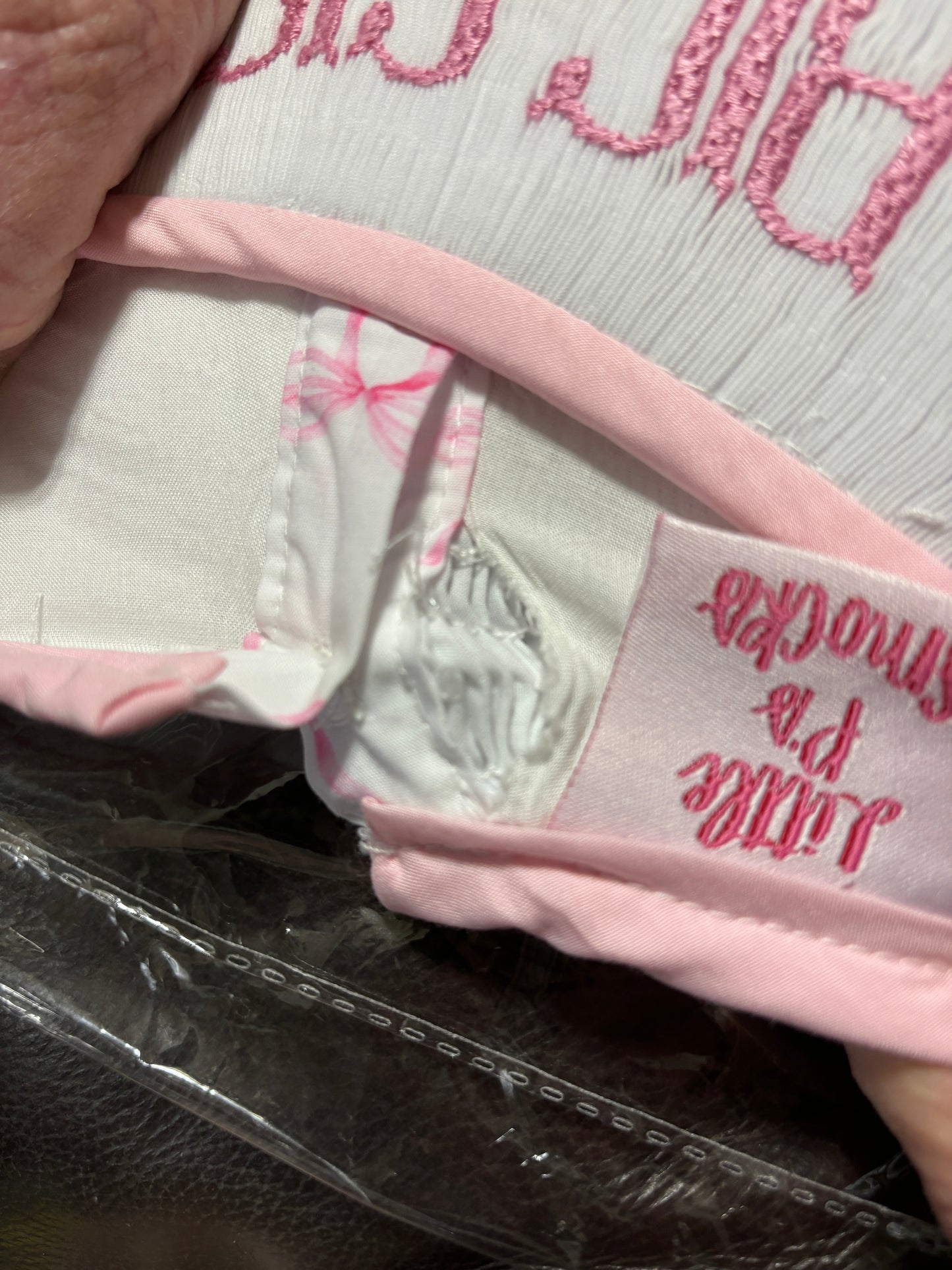 Preppy Pink Bows Smock