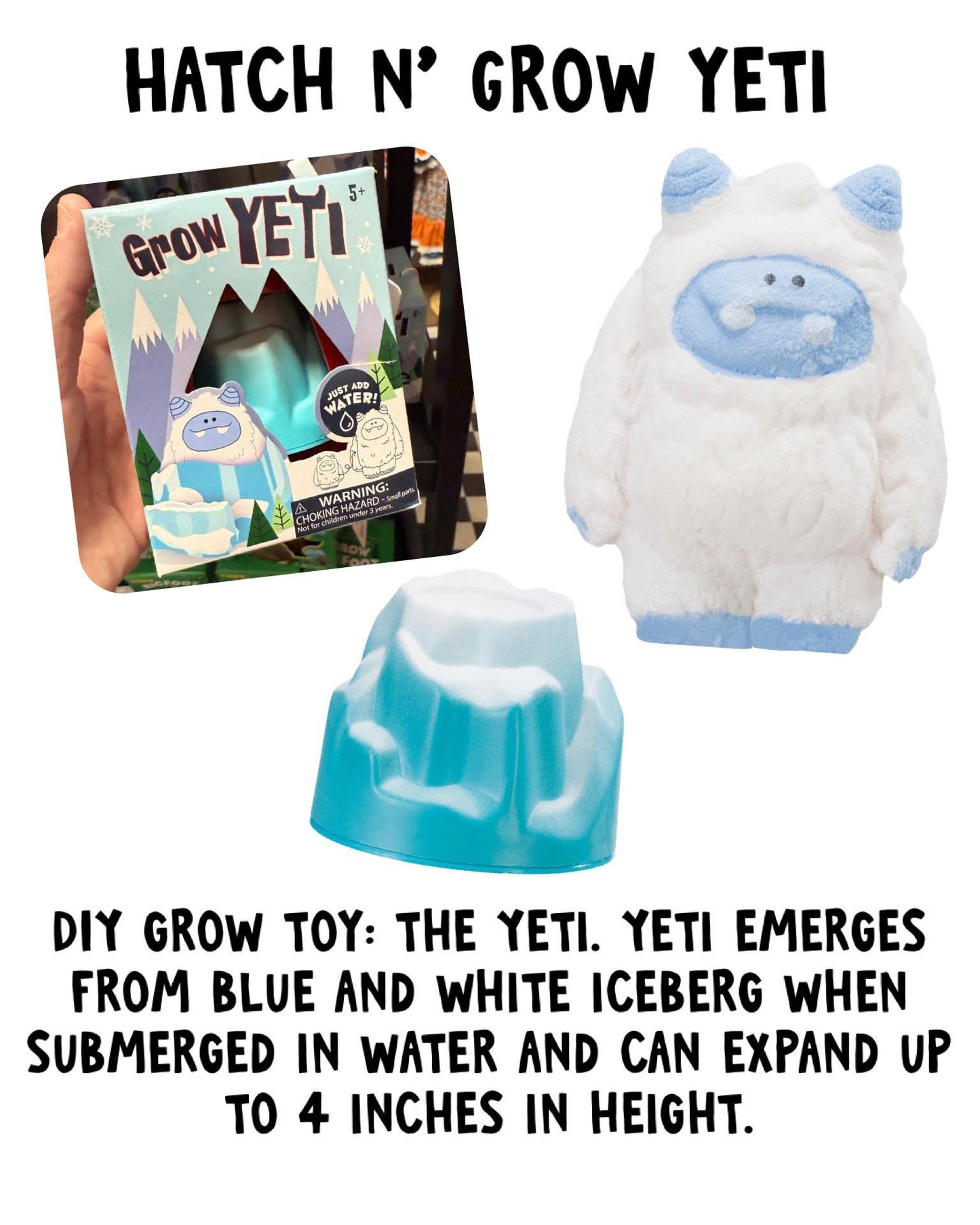 Yeti DIY Grow Toy
