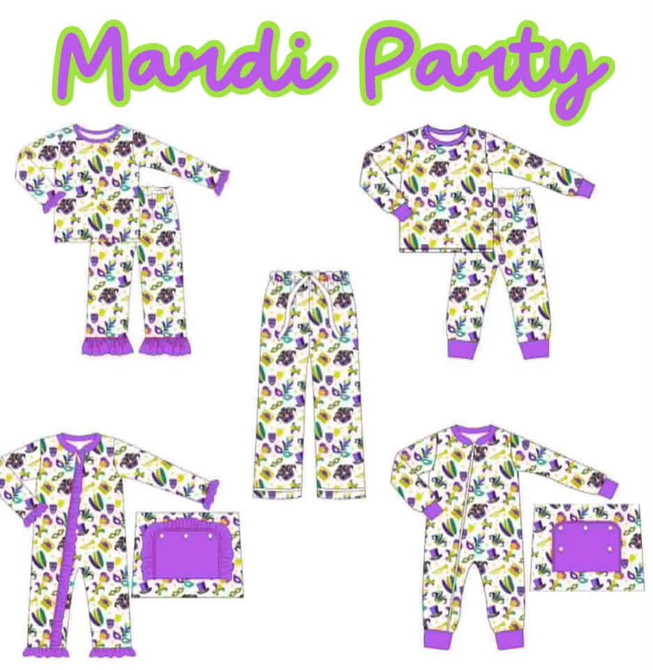 WS PO#33 Mardi Party Jammie’s ETA December to BBB
