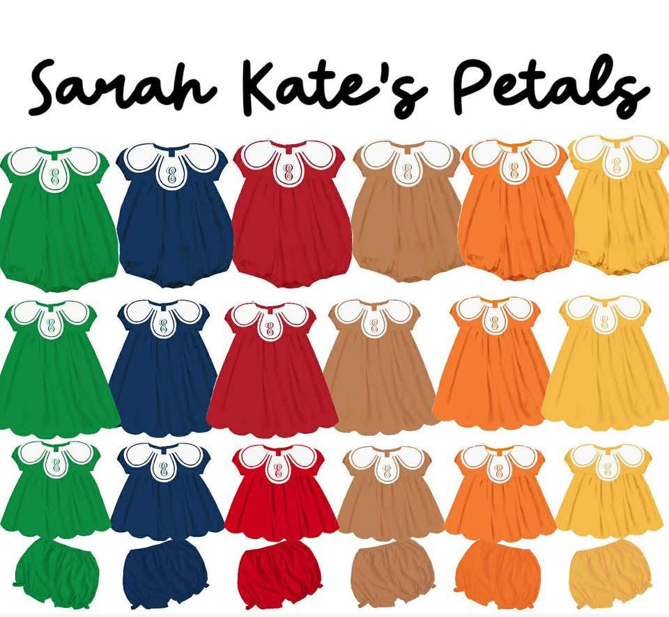 Sarah Kate’s Petals Green Dress & Bubble