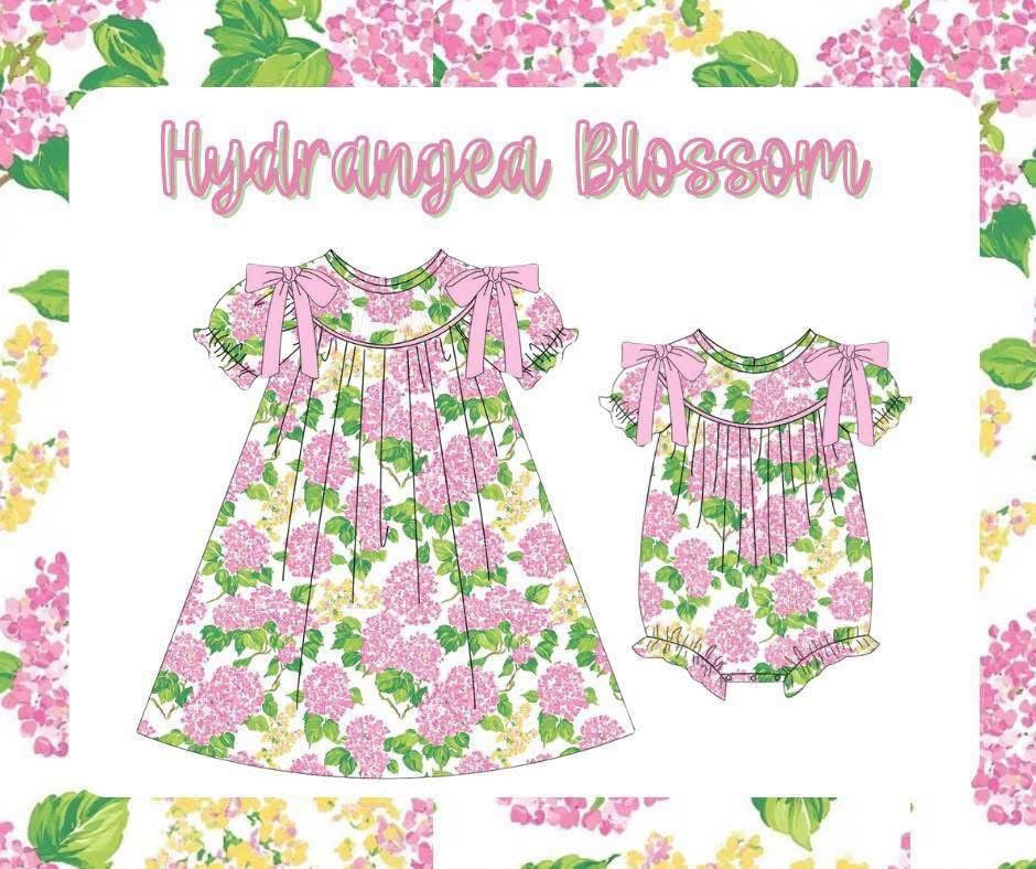 Hydrangea Blossom Sister Collection Machine Smocked