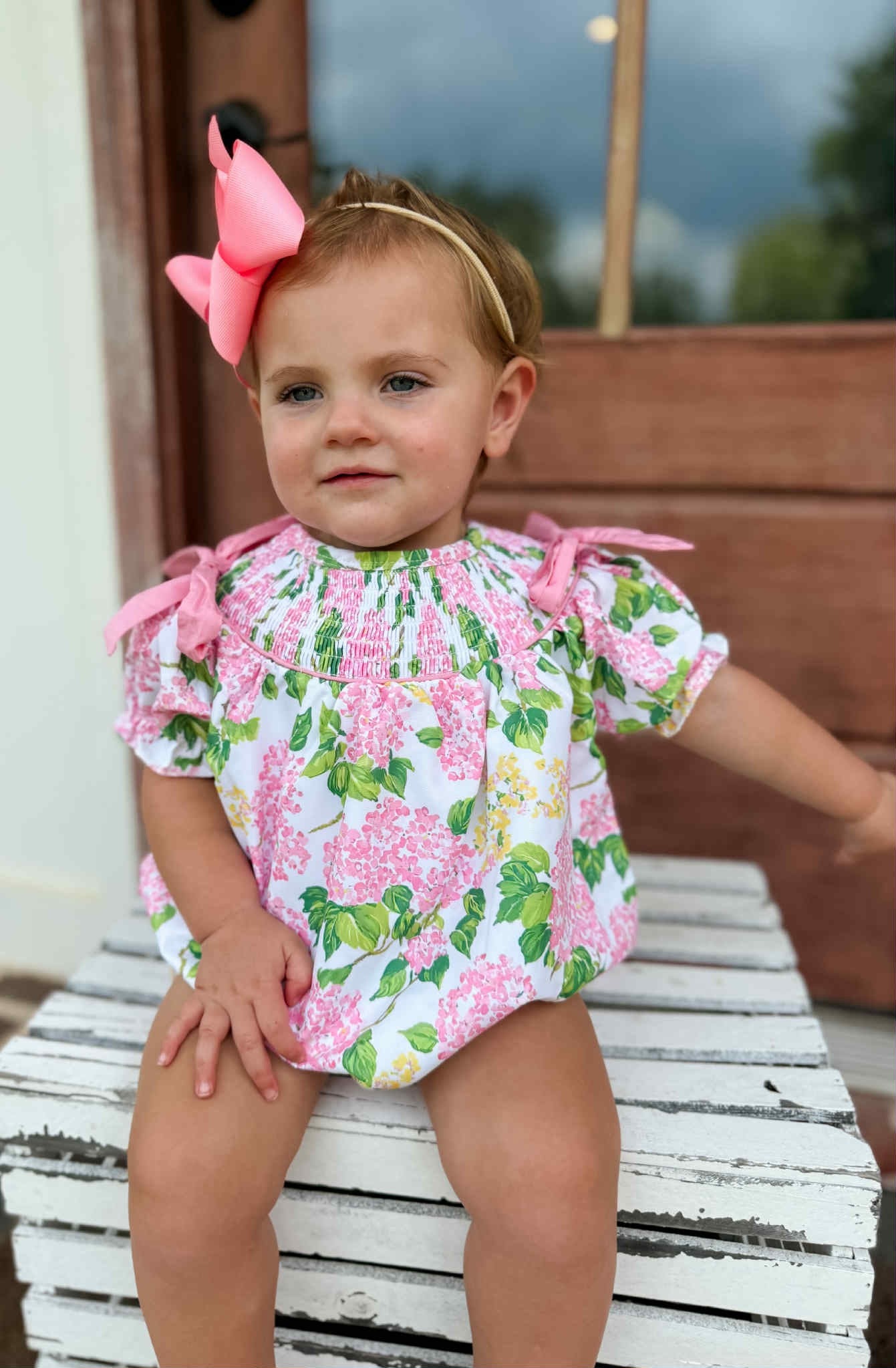 Hydrangea Blossom Sister Collection Machine Smocked