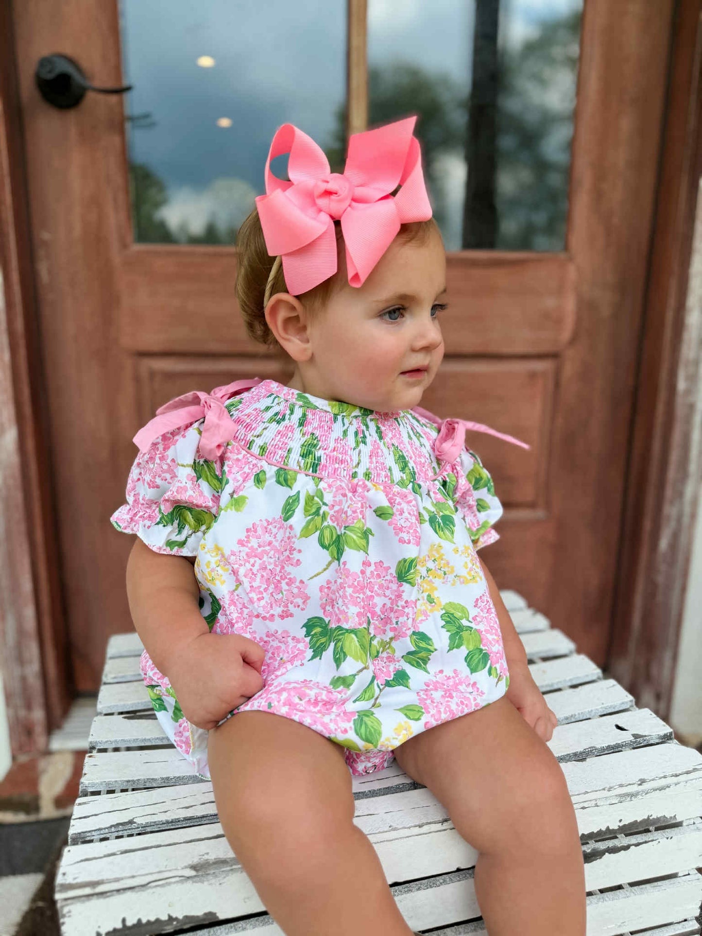 Hydrangea Blossom Sister Collection Machine Smocked