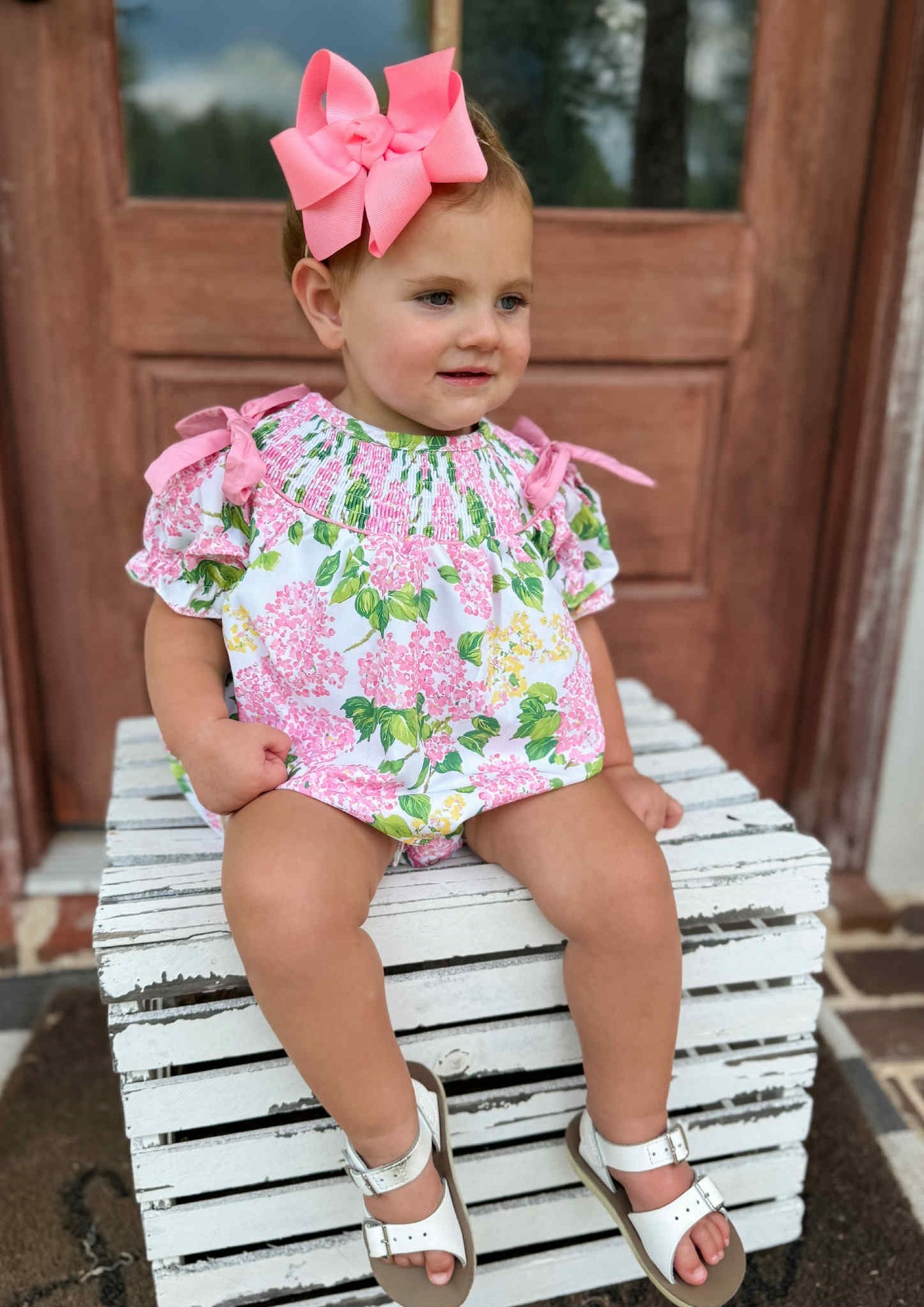 Hydrangea Blossom Sister Collection Machine Smocked