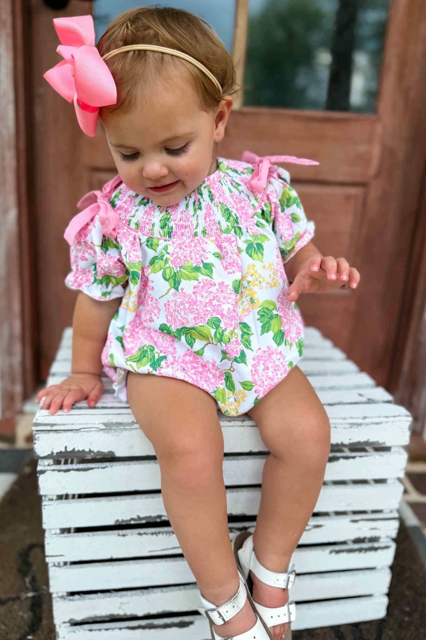 Hydrangea Blossom Sister Collection Machine Smocked
