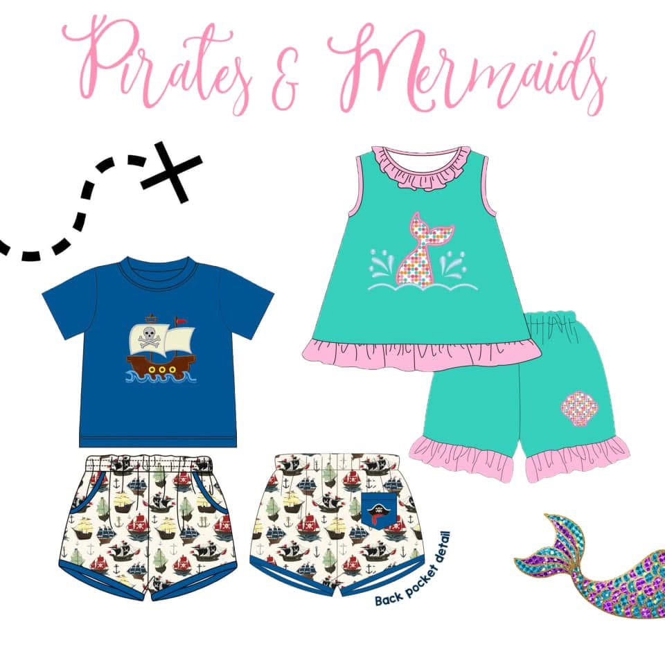 Pirates & Mermaid Short Set