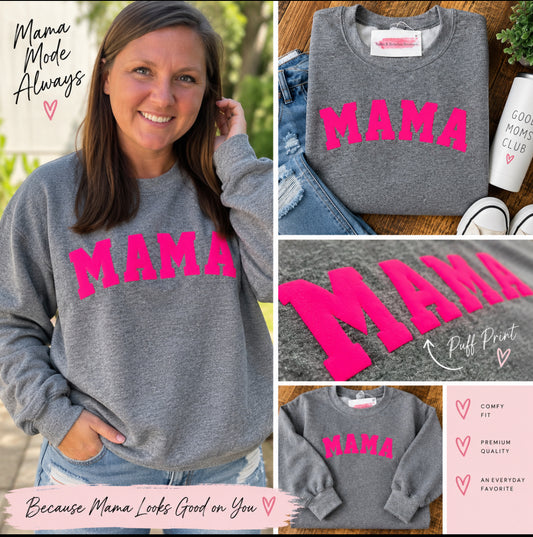 Mama Puff Print Sweatshirt