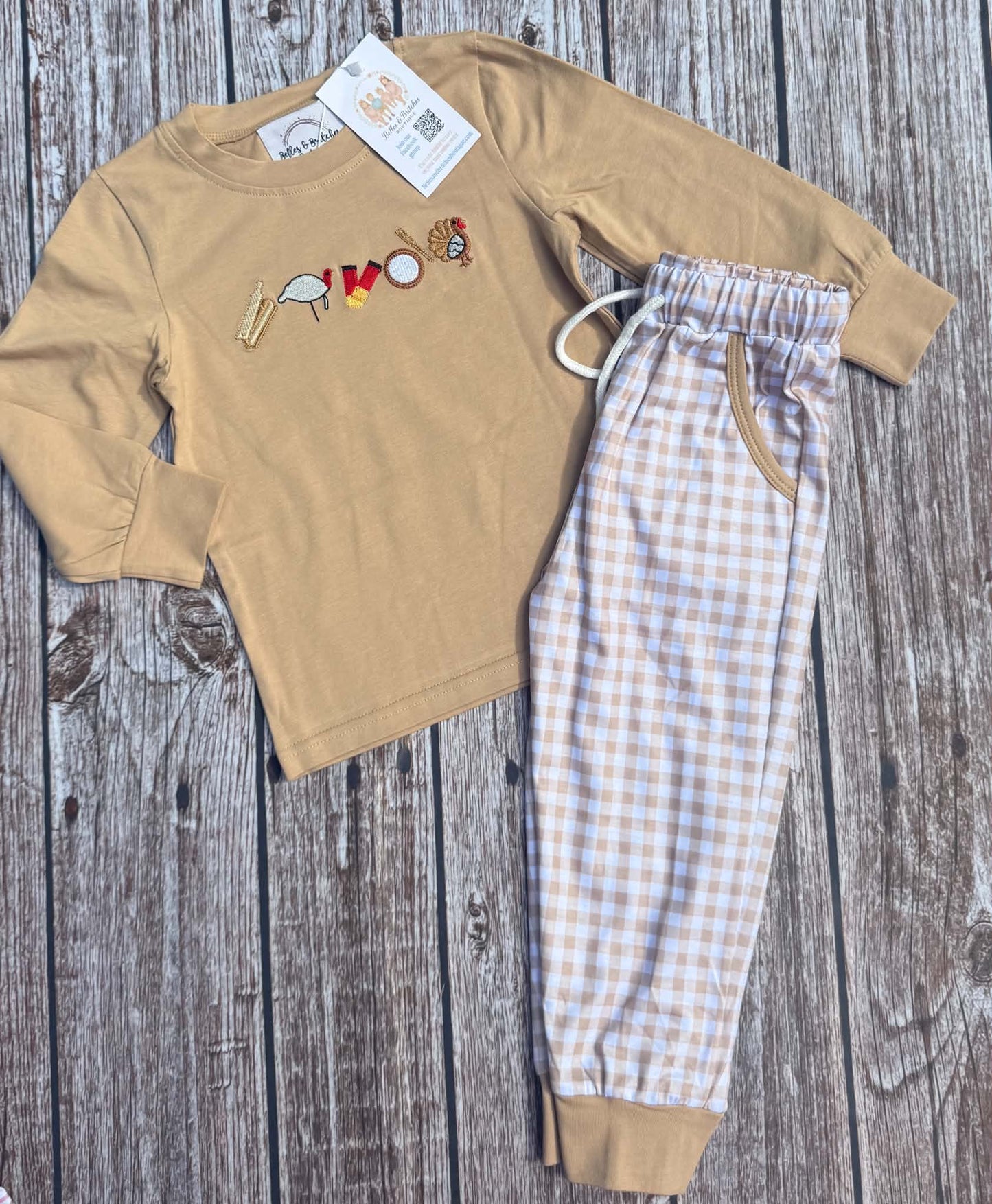 Callin’ All Turkeys Boy Pants Set