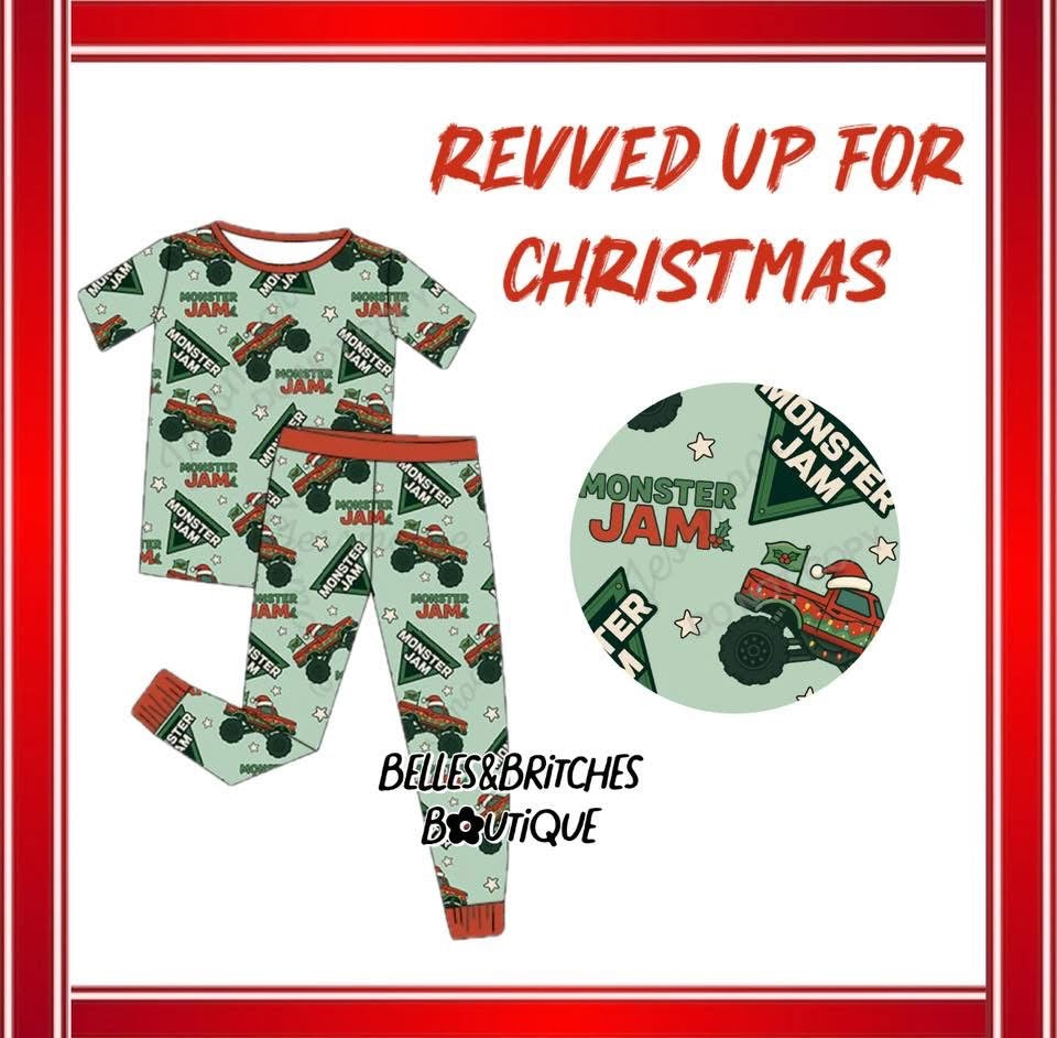 Revved Up For Christmas Bamboo