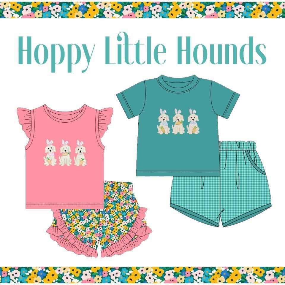 Hoppy Little Hounds Short Set