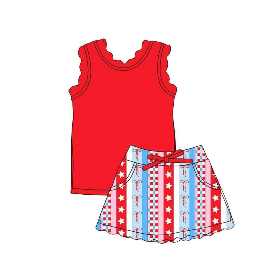 Girly Pop Skort Set