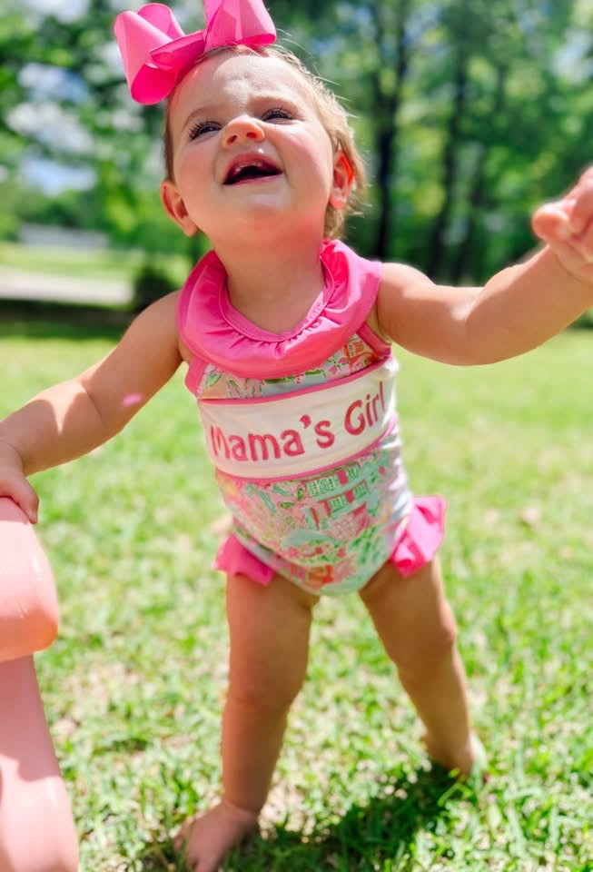 Mama’s Girl Embroidery Swim