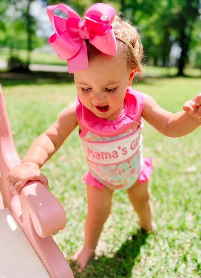 Mama’s Girl Embroidery Swim