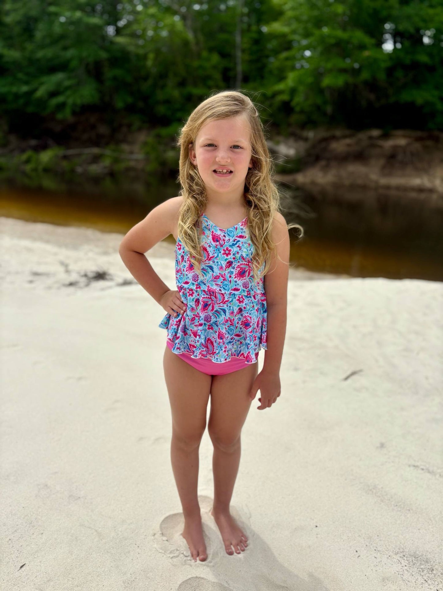 Tropical Paisley 2pc Tankini Swim