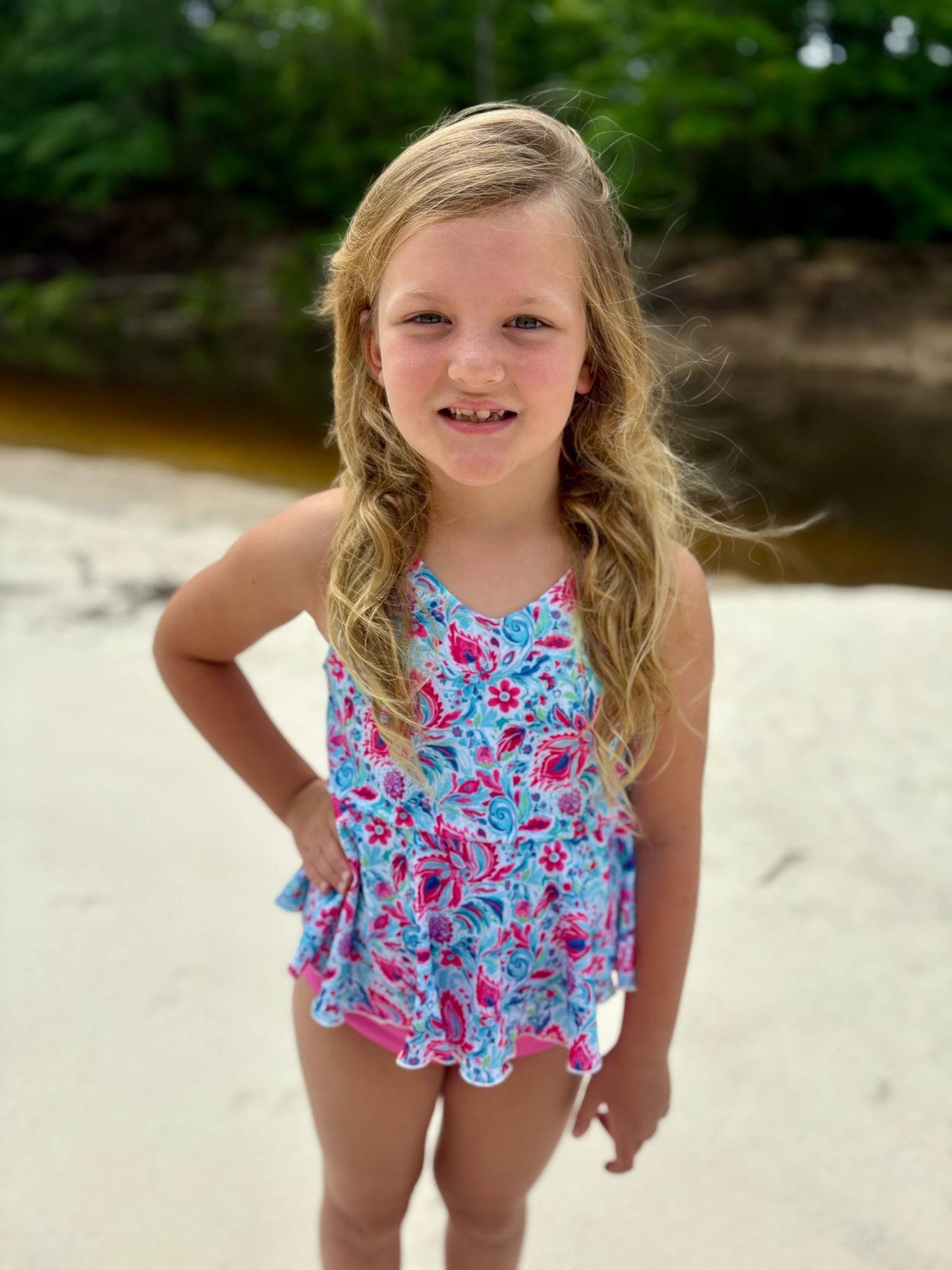 Tropical Paisley 2pc Tankini Swim