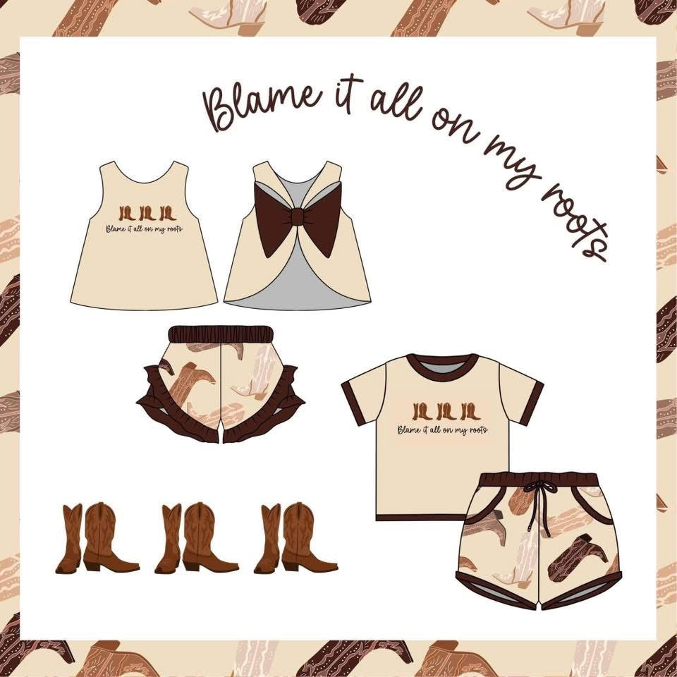 Blame It On My Roots Short Set
