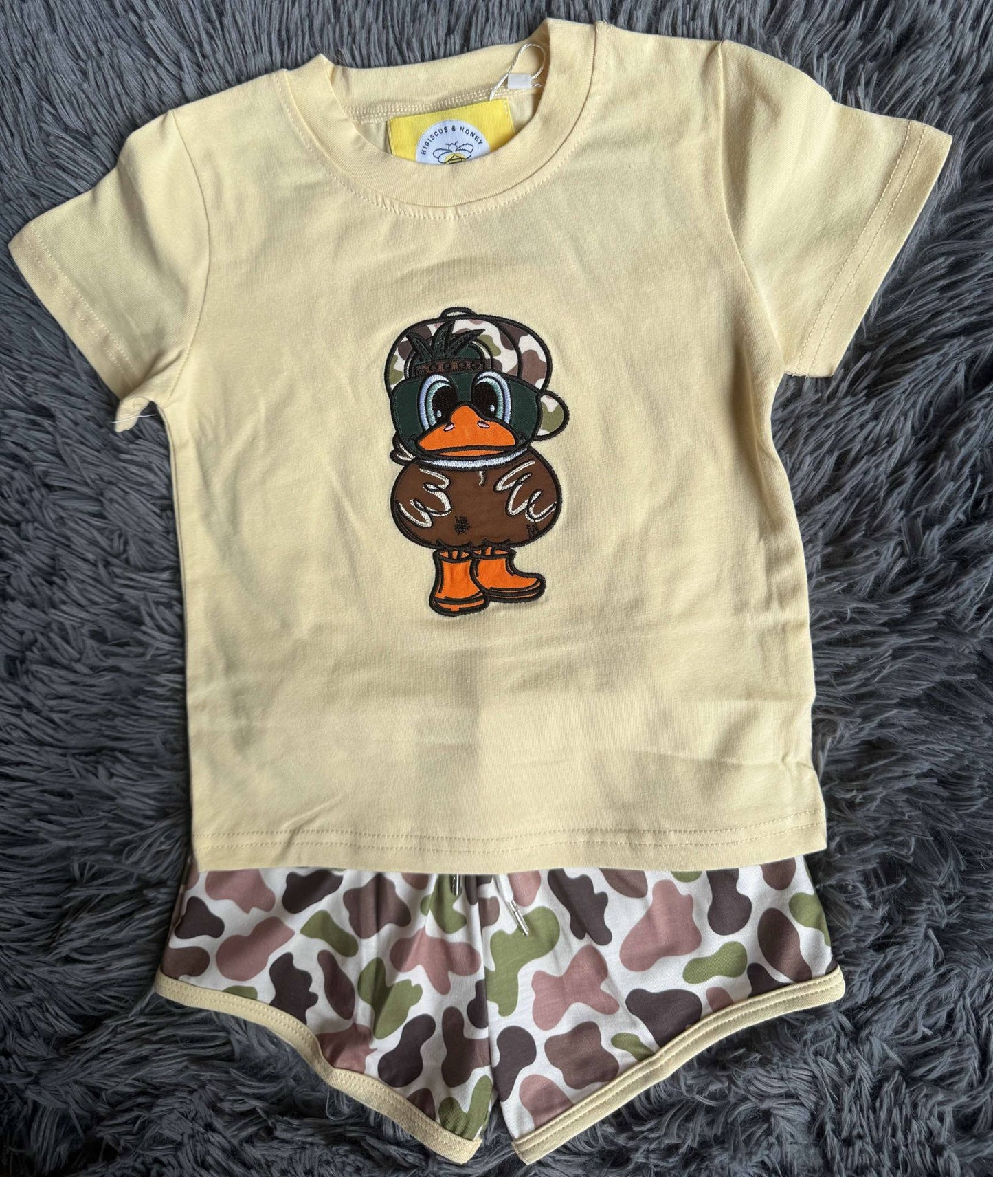 SnapBack Appliqué Boy Short Set
