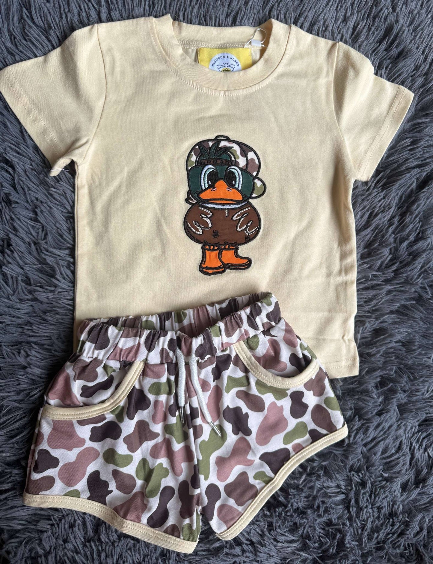 SnapBack Appliqué Boy Short Set
