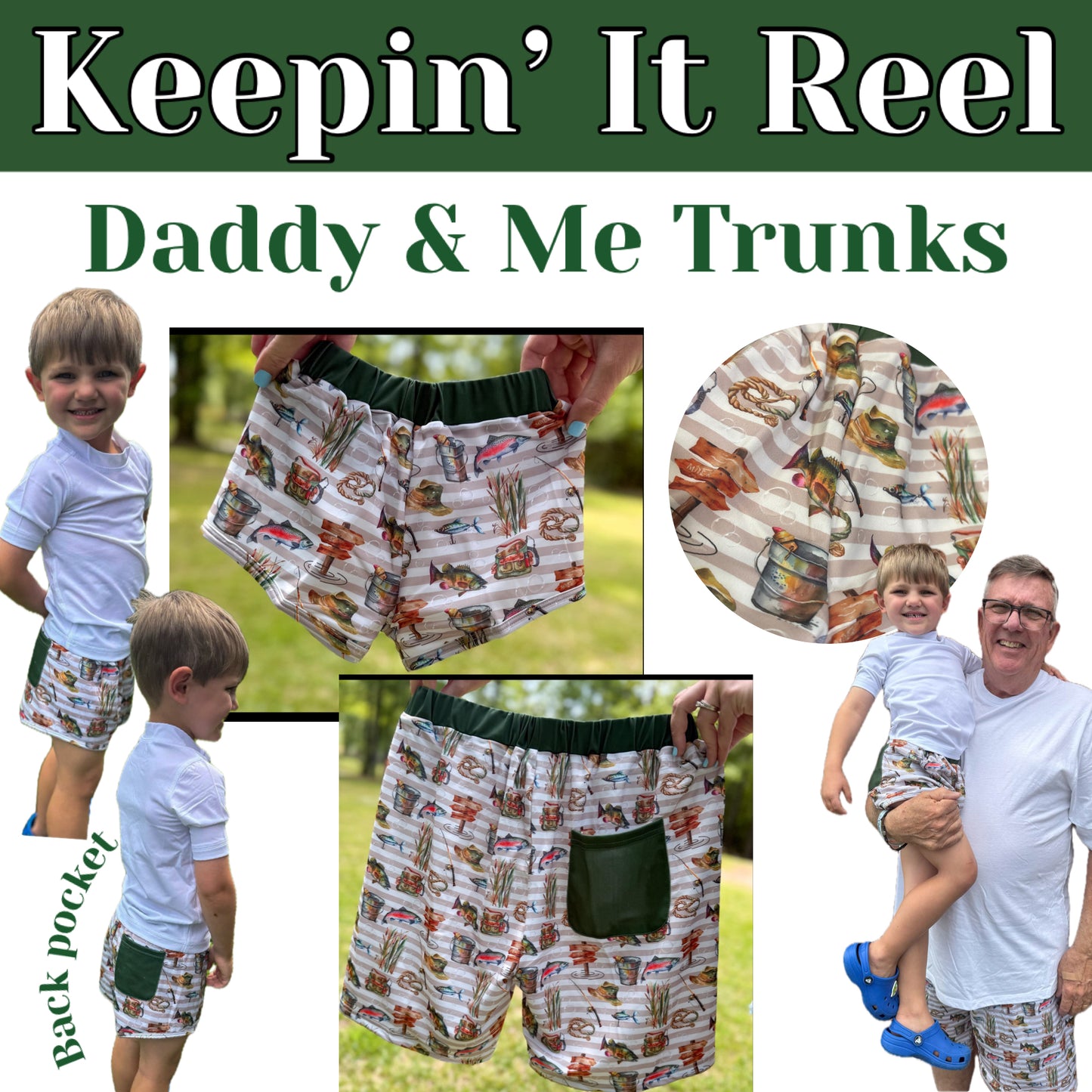 Keepin’ It Reel Daddy & Me Trunks