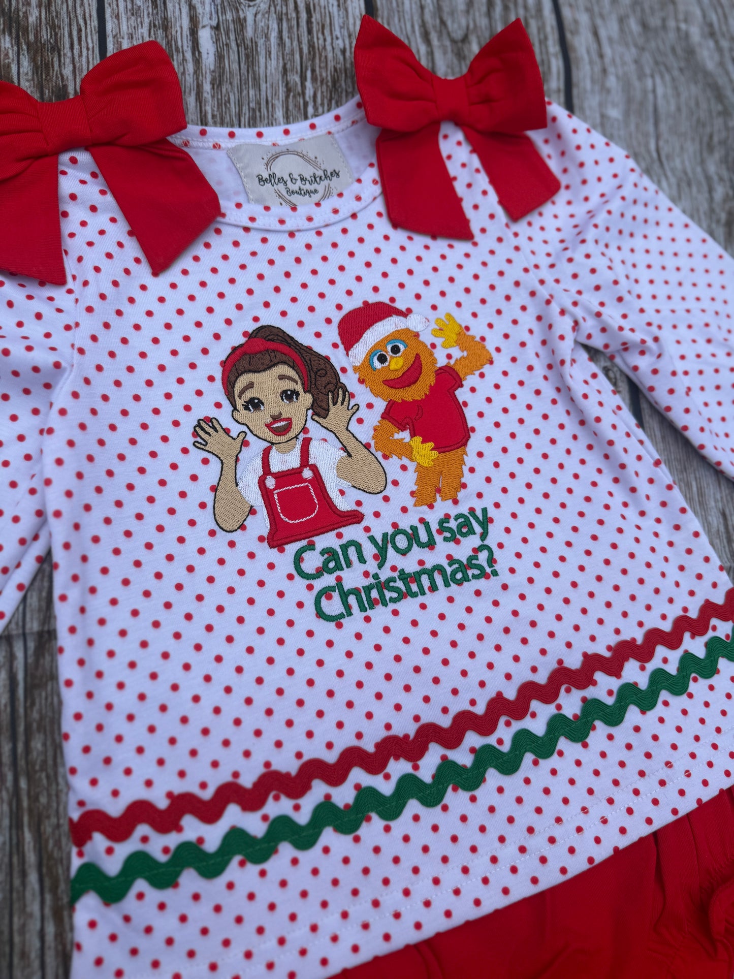 Can You Say Christmas Bloomer Set